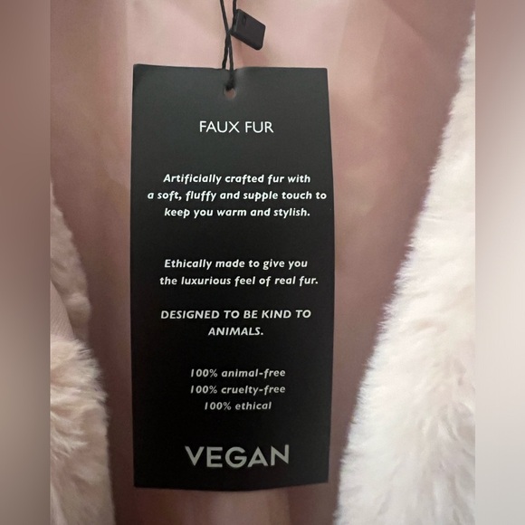 NEW NVLT Anthropologie Teddy Blush Pink Faux Fur Vegan Plush Puffer Jacket Coat - Picture 4 of 6